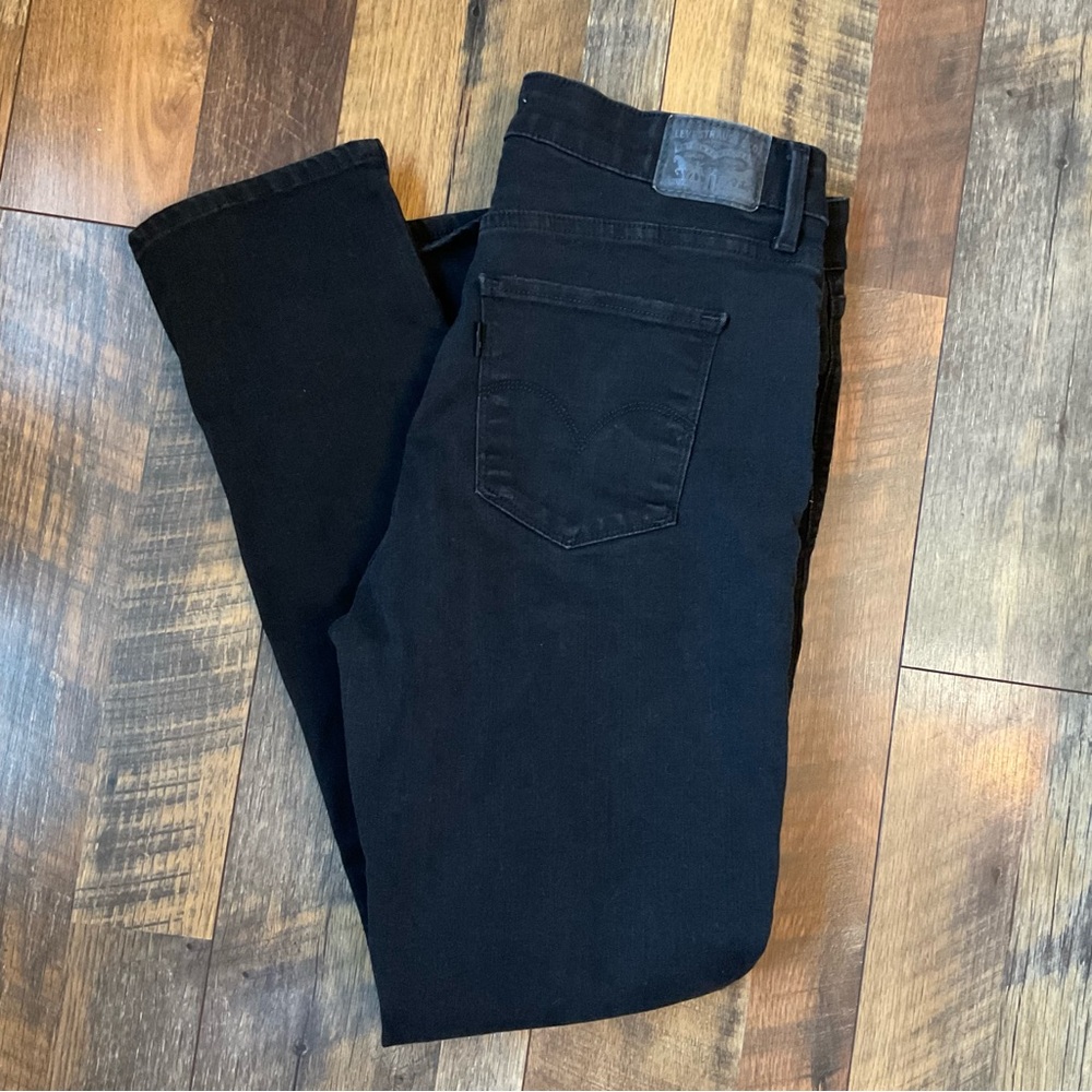 Levi’s Black Classic Mid Rise Skinny Jeans 14